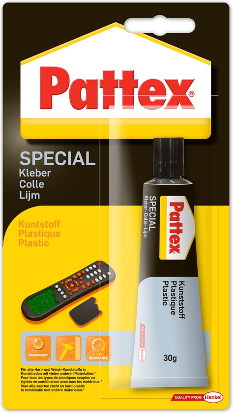 bedrag Boom Integratie Pattex - Special plastic lijm - 30 Gram - Transparant | bol.com
