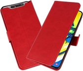 Bookstyle Wallet Cases Hoesje voor Samsung Galaxy A80 / A90 Rood