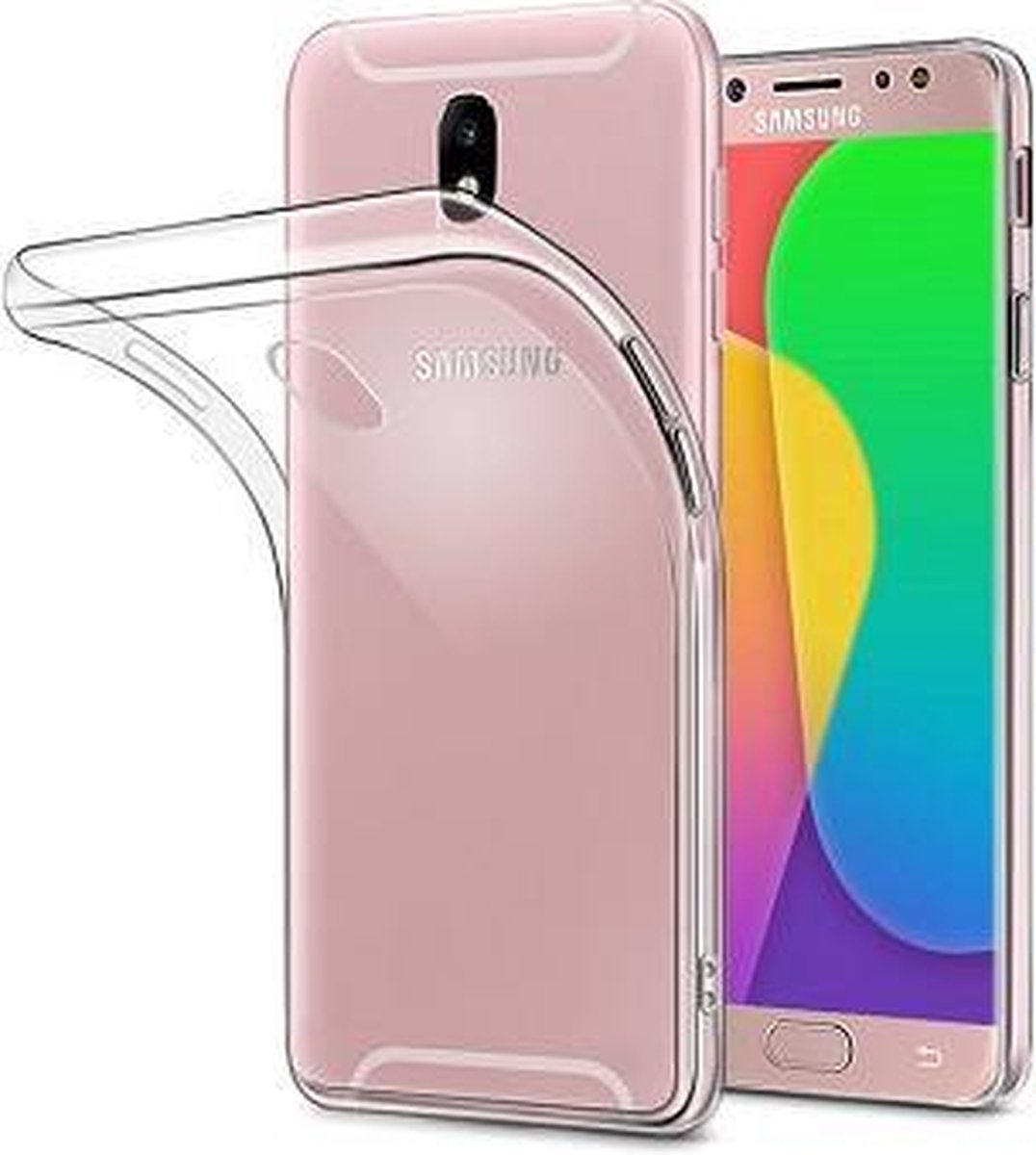 geschikt voor Samsung Galaxy Fit S5670 Siliconen Hoesje Case Wit Transparant