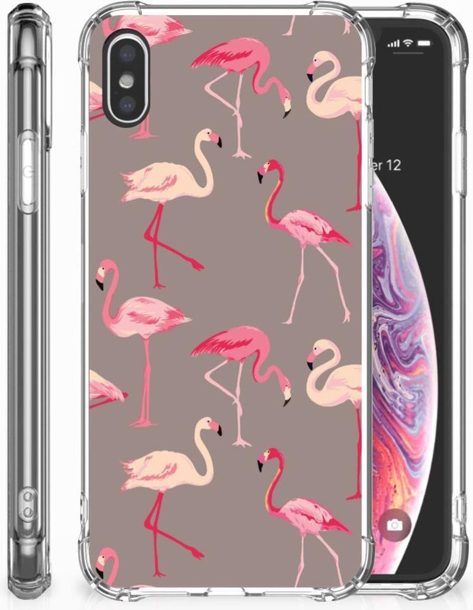Apple iPhone Xs Max Case Anti-shock Flamingo