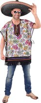 Ponche met doodshoofden - Mexicaanse stijl - Carnaval kleding - One size