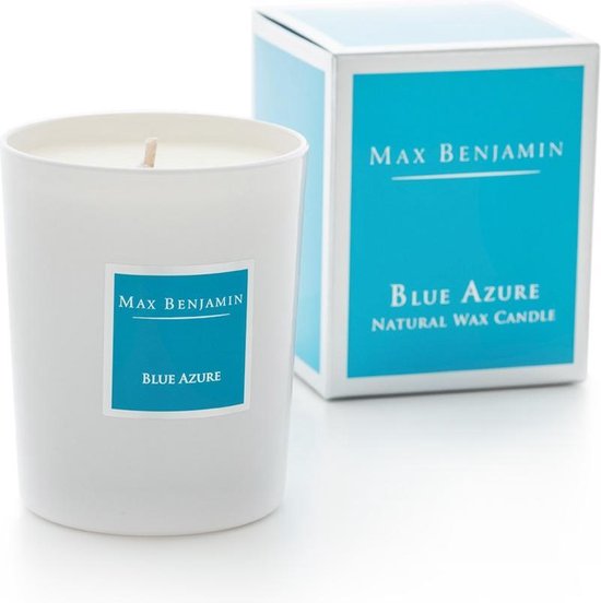 Max Benjamin - Geurkaars Classic - 190 g - Blue Azure