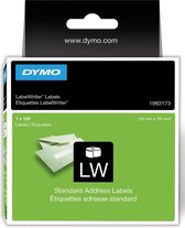 6x Dymo duurzame etiketten LabelWriter 28x89mm, 130 etiketten