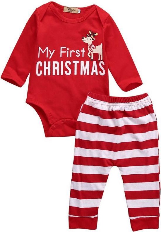 Baby kerst setje met gratis sokken | Kerstromper en broekje met baby  kerstsokken | My... | bol.com