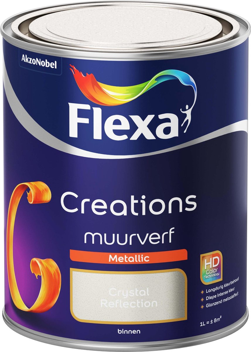 Flexa Creations Muurverf Metallic Crystal Reflection 1 liter