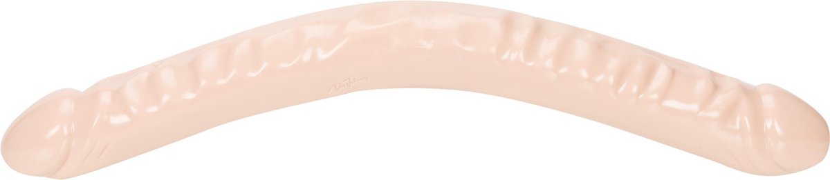 Goedkoopste Doc Johnson Built In America dubbele dildo Veined Double Header White 18'' wit - 45,21 cm