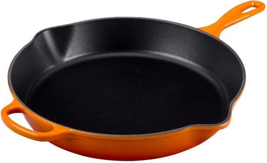 Le Creuset Hoge Ronde Skillet 16cm Oranjerood