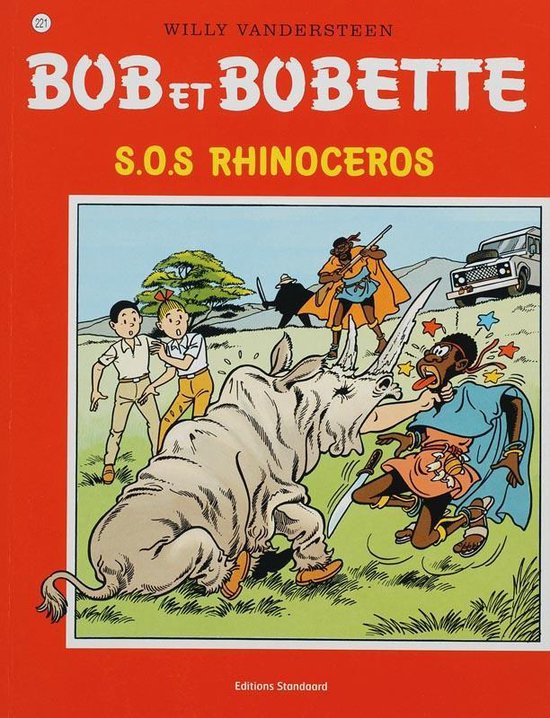 Cover van het boek 'Sos rhinoceros' van Willy Vandersteen
