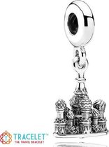 Tracelet | Zilveren bedels | Bedel Moskou Basilius kathedraal | Rusland bedel | 925 Sterling Zilver | Pandora compatible | Met 925 Zilver Certificaat | In Leuke cadeauverpakking