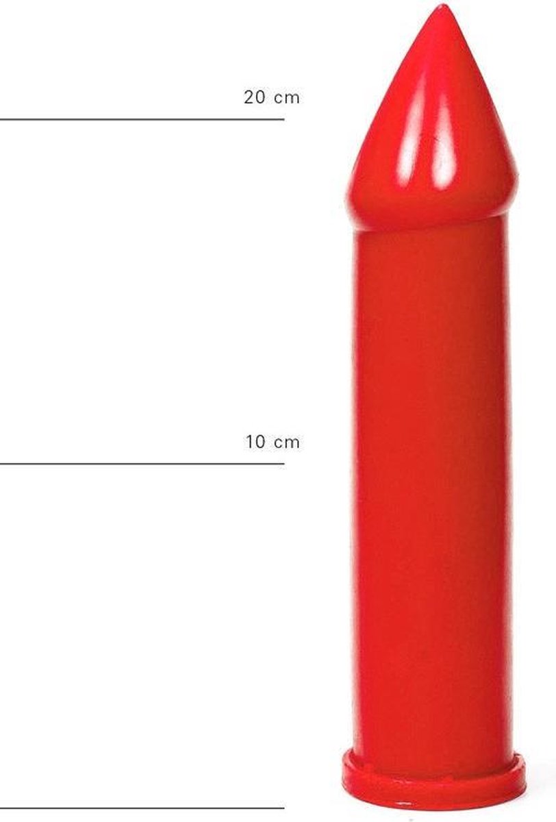 Goedkoopste All Red Dildo 24 x 5 cm - rood
