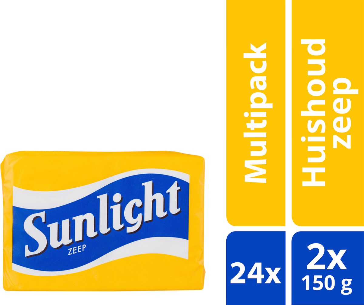 Sunlight Huishoudzeep 24x 150 gr (= 12 pakken van 2x150 gram)