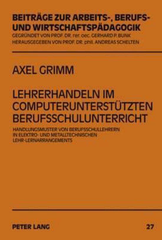 Lehrerhandeln im computerunterstützten Berufsschulunterrich ... - cover