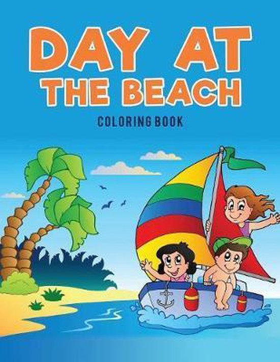 Day at the Beach Coloring Book - cover