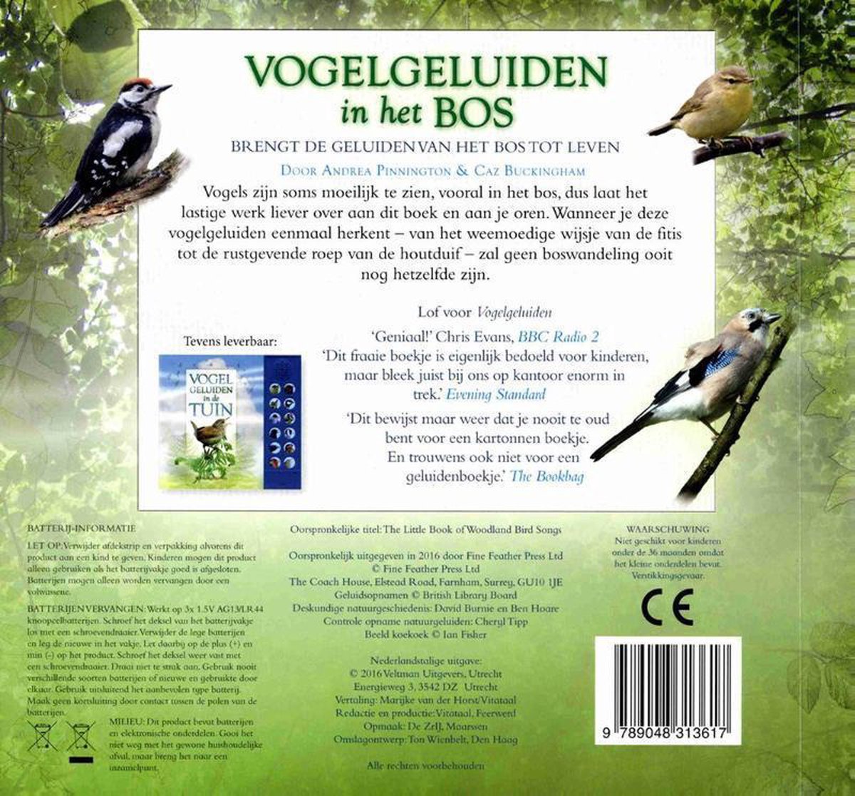 Vogelgeluiden in het bos, Andrea Pinnington 9789048313617