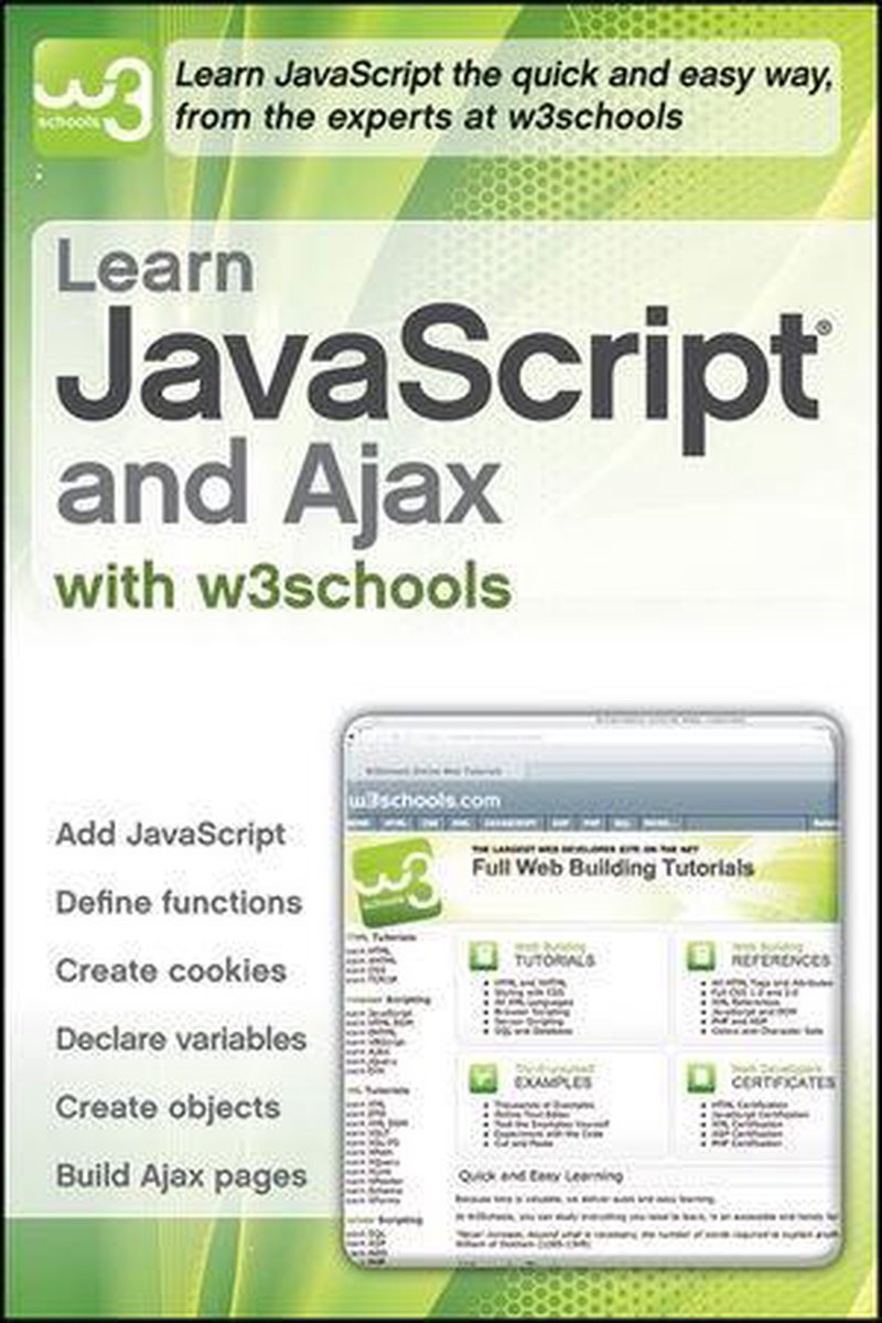 Omslag van Learn Javascript And Ajax With W3Schools