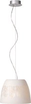Lucide LEAF Hanglamp 1x60W RVS Wit 21408/22/61