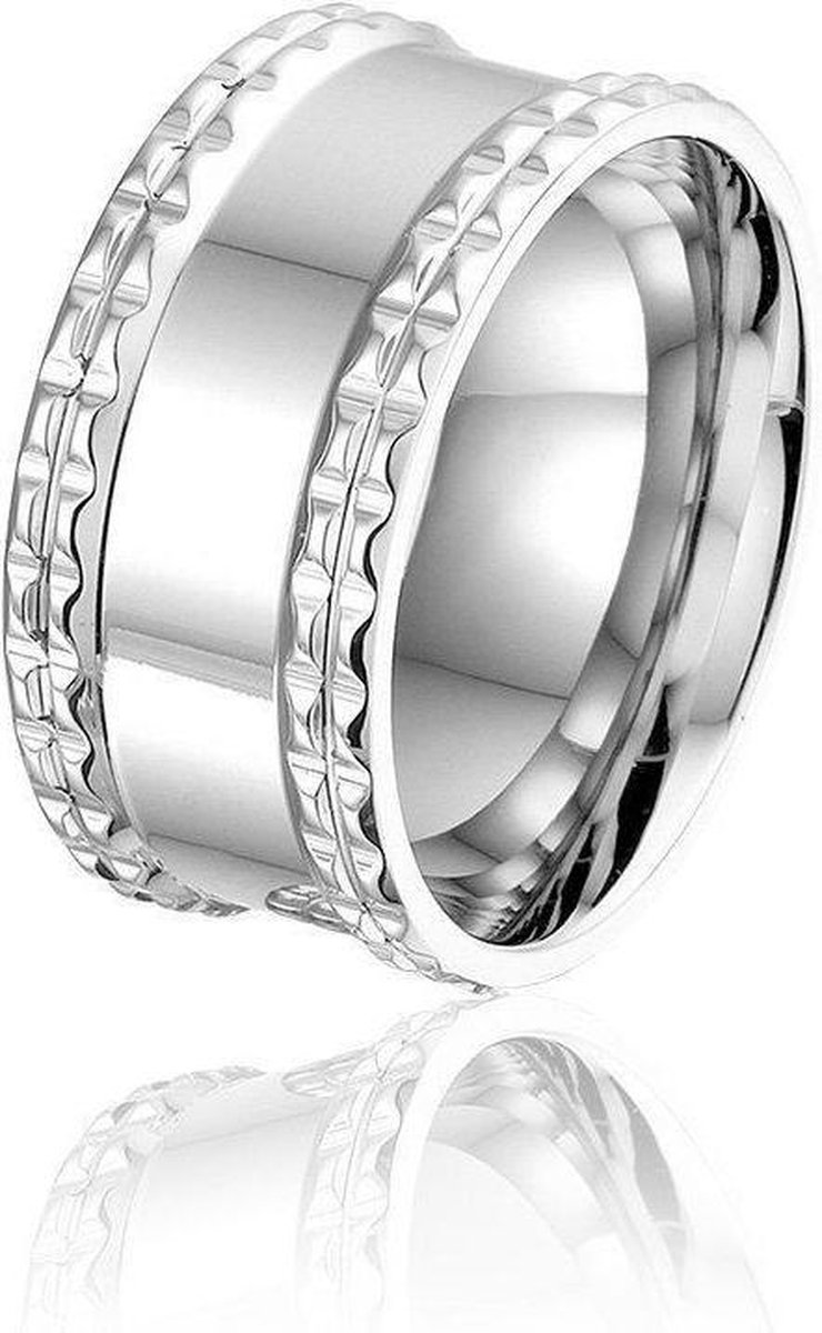 Montebello Ring Hebe - 316L Staal - 10mm - Maat 58-18.5mm