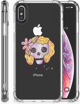 Geschikt voor iPhone Xs Max TPU-siliconen Hoesje Boho Skull