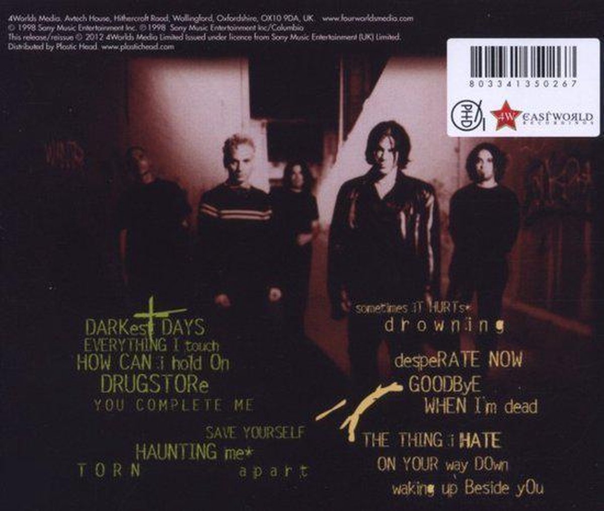 Bol Com Darkest Days Stabbing Westward Cd Album Muziek