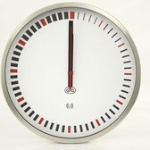 GTGTime is tight RC - Klok - Rond - RVS - Ø30 cm - Wit