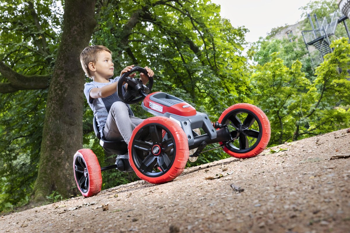 BERG Reppy Rebel Skelter - Verstelbare Stoel - Met soundbox - 2,5+ Jaar - Grijs/Rood — afbeelding 5
