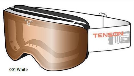 Tenson Vertical Unisex Skibril - Wit | bol.com