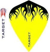 Target Pro Kite Yellow-Black Waves.  Set Ã  3 stuks