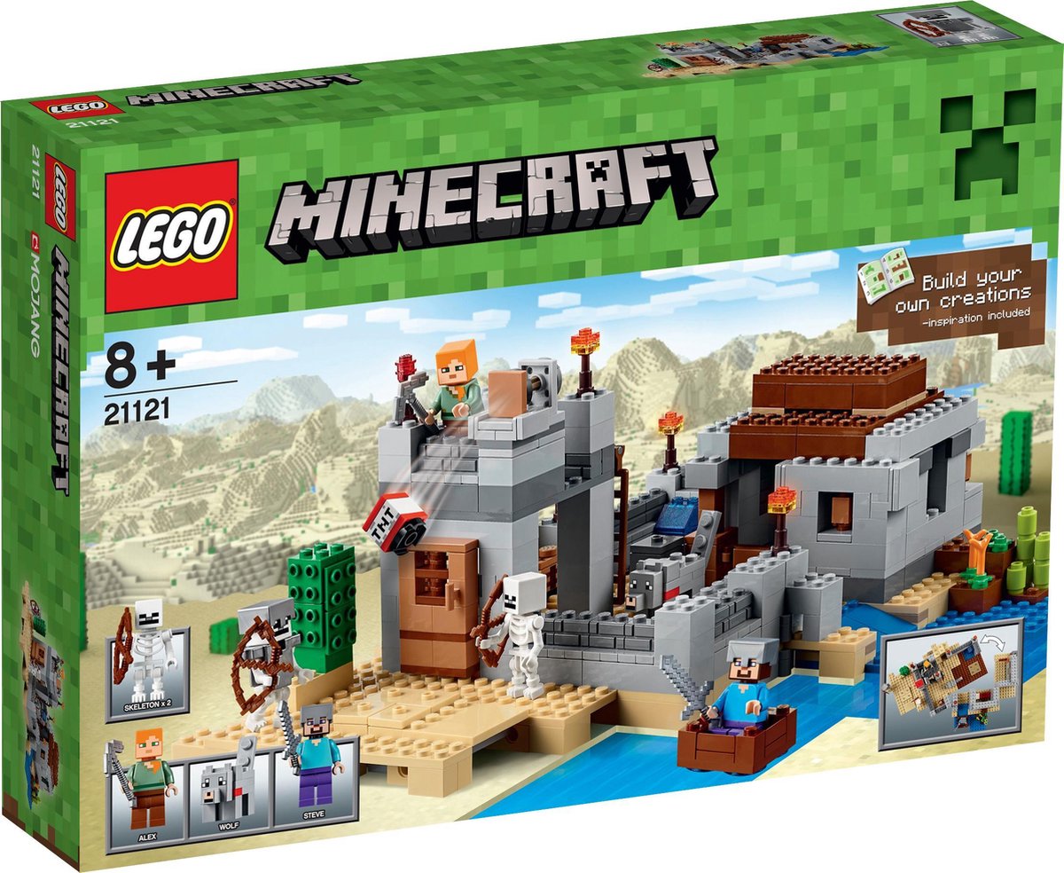Kwade trouw perzik Generator LEGO Minecraft Woestijnuitkijkpost - 21121 | bol.com