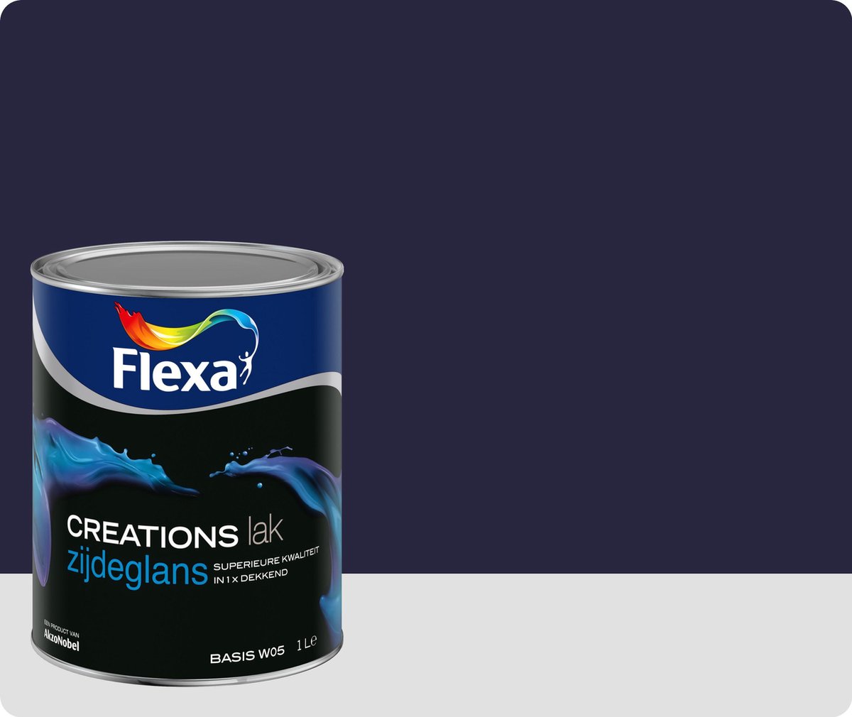 Flexa Creations - Lak - Zijdeglans - Dazzling Night - 750 ml