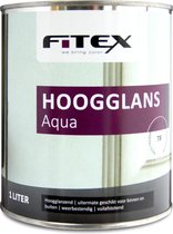 Fitex-Hoogglans Aqua-Ral 7021 Zwartgrijs 1 liter