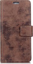 Shop4 - Honor View 20 Hoesje - Wallet Case Vintage Donker Bruin