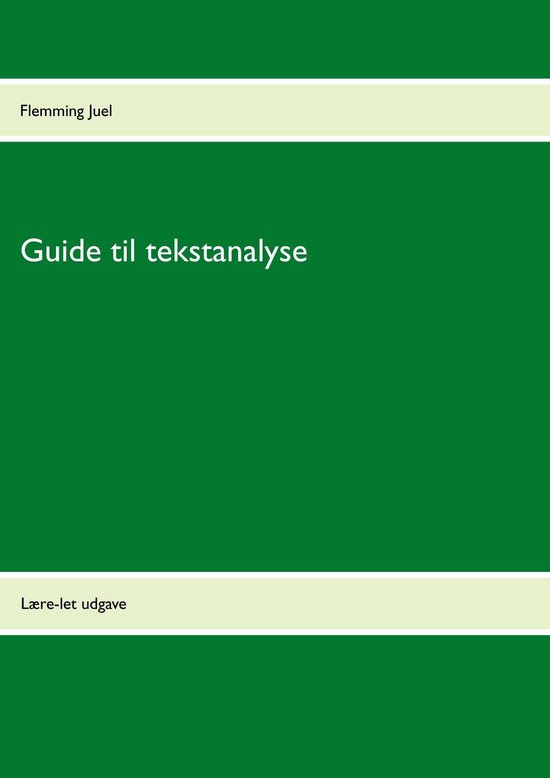 Guide til tekstanalyse - cover