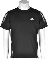 adidas Boy's Response Tee - Sportshirt - Kinderen - Maat 128 - Zwart