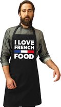 I food French food keukenschort dames en heren met Franse vlag - Frankrijk schort