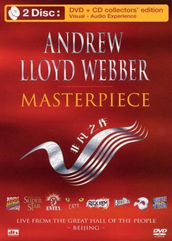 Cover van de film 'Andrew Lloyd Webber - Masterpiece'