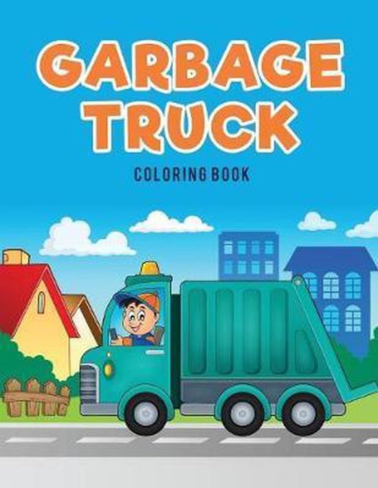 Garbage Truck Coloring Book - cover