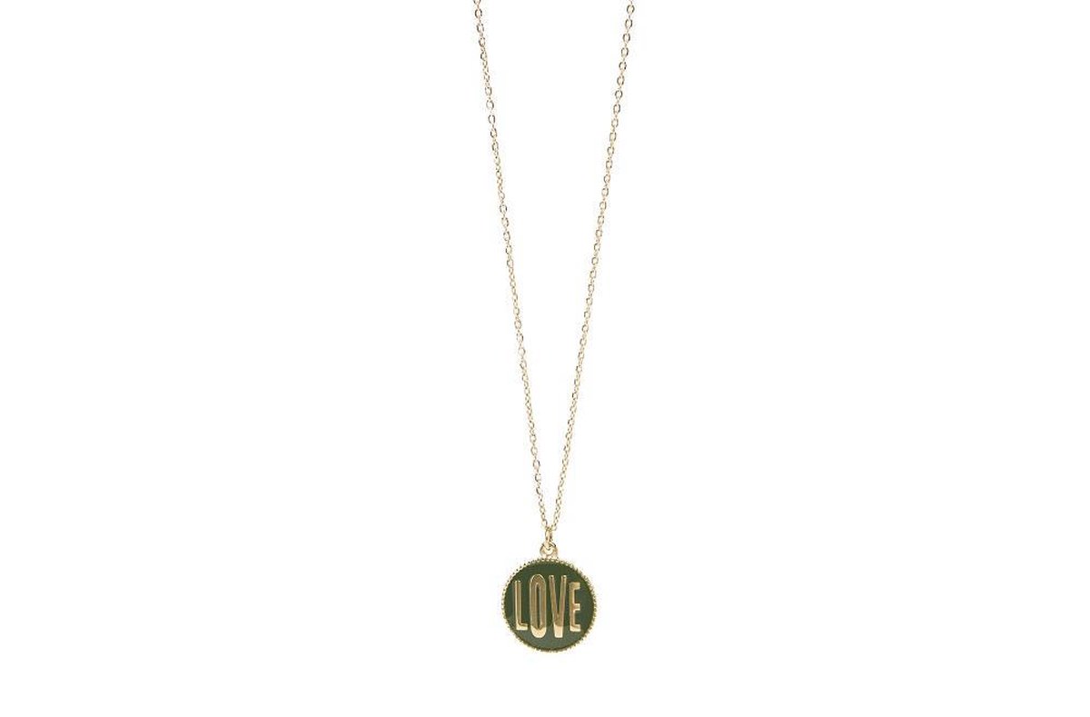 SILIS KETTING | GOLD OUT & GREEN | THE NECKLACE LOVE COLOR