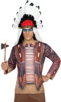 "Indianen fopshirt voor volwassenen  - Verkleedkleding - M/L"
