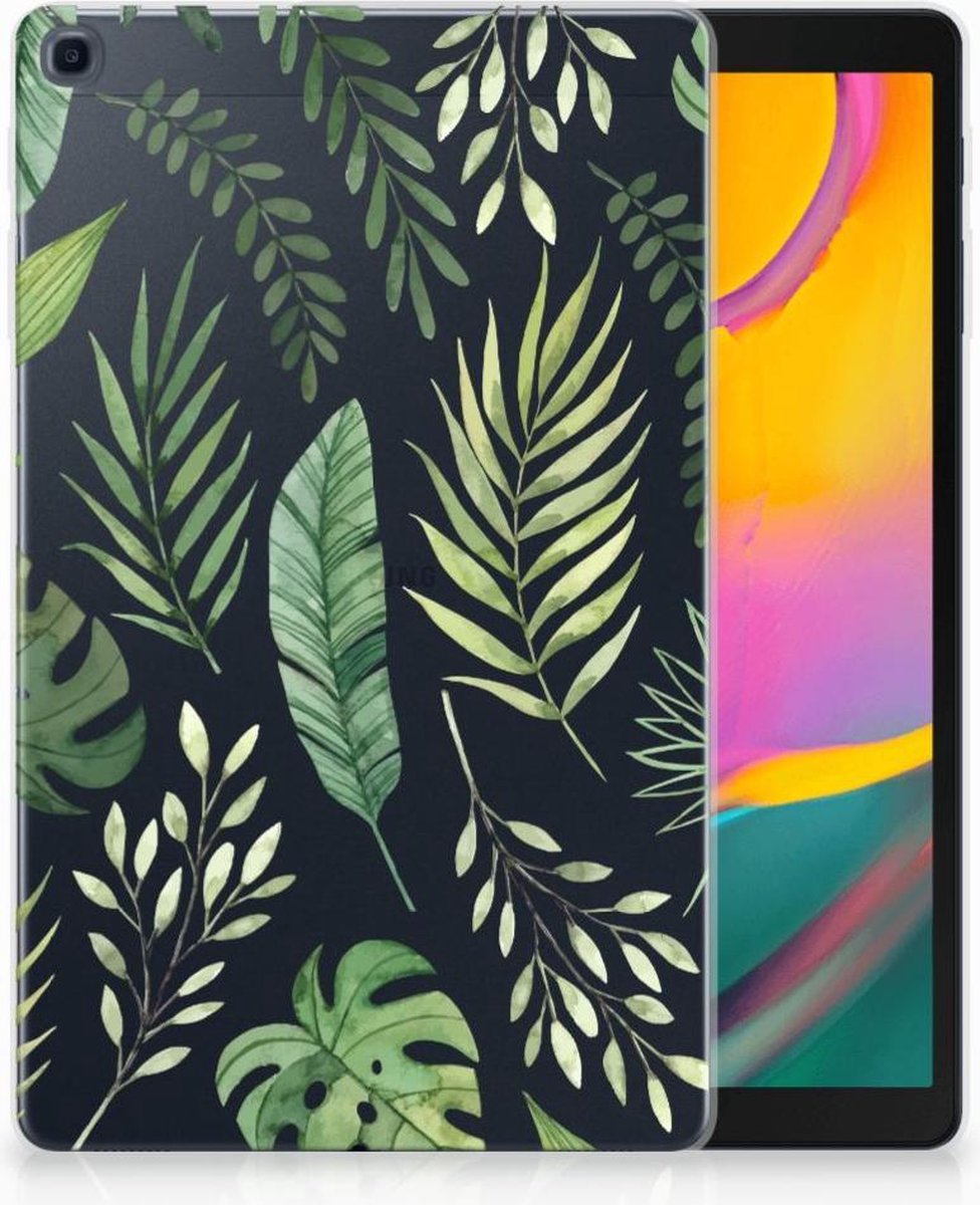 Samsung Galaxy Tab A 10.1 (2019) Siliconen Hoesje Leaves