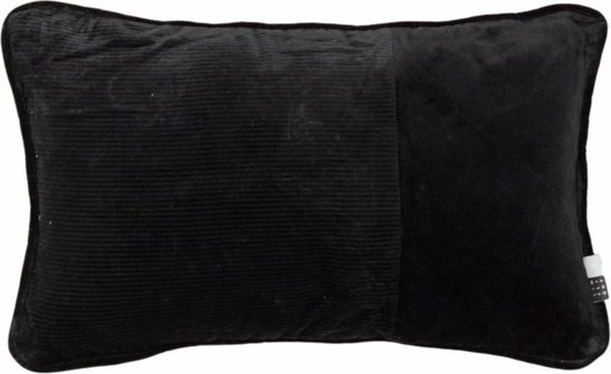 Kussen Fluweel zwart 30x50 cm | bol.com