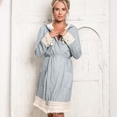 TRUE BANDITS - Hygge Robe Mia - Badjas - Blauw - XL/XXL