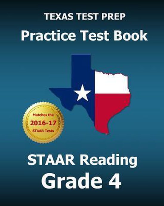 TEXAS TEST PREP Practice Test Book STAAR Reading Grade 4 - cover