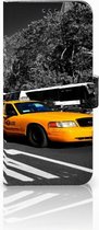 Geschikt voor Samsung Galaxy S9 Plus Bookcase Hoesje Design New York Taxi