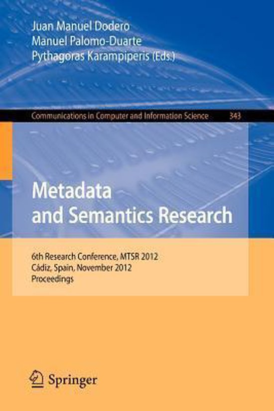 Metadata and Semantics Research - cover