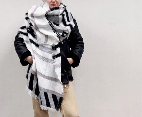 Winter sjaal / omslagdoek dames - extra lang - oversized sjaal warm en  zacht-... | bol