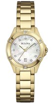 Bulova  97W100 Horloge - Staal - Goudkleurig - Ø 27 mm