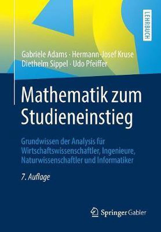Mathematik zum Studieneinstieg - cover