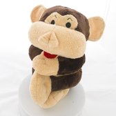 Cherry Belly Pluche Magnetronknuffel - uitneembaar lijnzaadkussentje - Aap - 30 cm - warm koud pad - knuffel - inatura