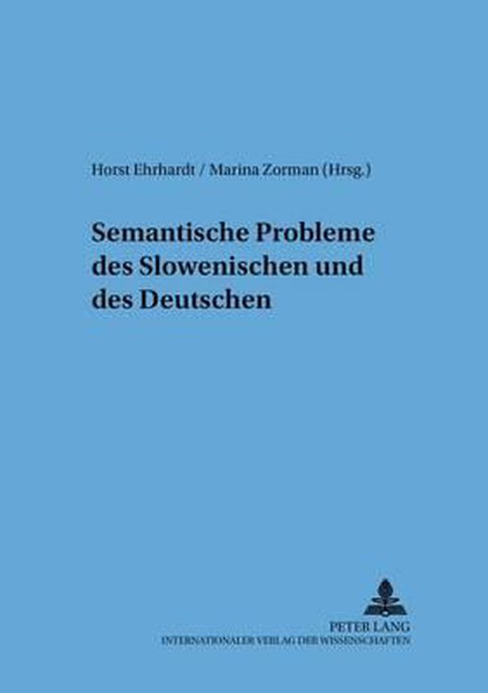 Semantische Probleme des Slowenischen und des Deutschen - cover