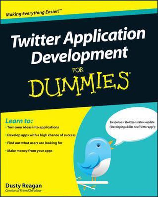 Twitter Application Development For Dummies - cover